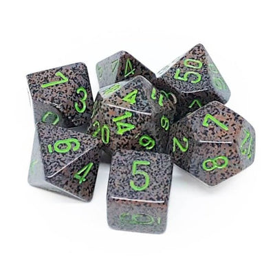 Chessex D7-Die Set Speckled Polyhedral Earth 7-Die Set - 601982021023 - VR - The Little Lost Bookshop
