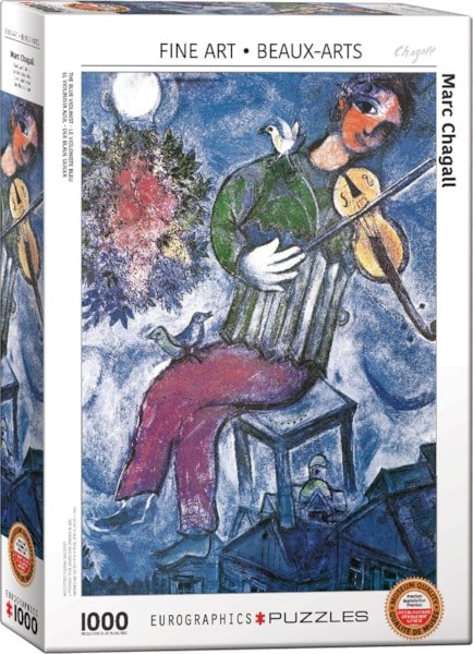 Eurographics Puzzles Marc Chagall The Blue Violinist - 628136608527 - The Little Lost Bookshop - The Little Lost Bookshop