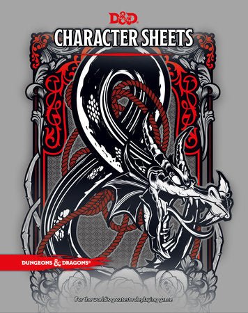Dungeons & Dragons Character Sheets - 9780786966189 - Board Games - The Little Lost Bookshop