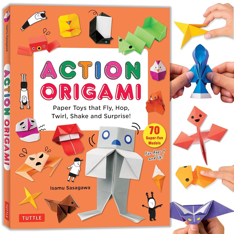 Action Origami: Paper Toys that Fly, Hop, Twirl, Shake and Surprise! - 9784805319444 - Isamu Sasagawa - Tuttle Publishing - The Little Lost Bookshop