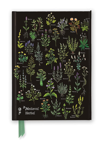 Anna Stead: A Medieval Herbal (Foiled Journal) (Flame Tree Notebooks) - 9781804179499 - Flame Tree Studio - Flame Tree Gift - The Little Lost Bookshop