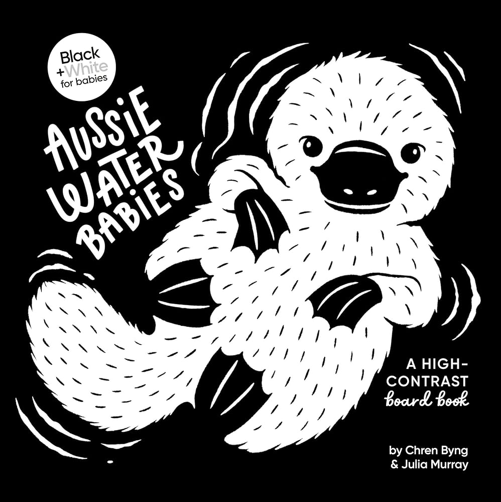 Aussie Water Babies: A high - contrast board book (Black and White for Babies, 2) - 9781460761212 - Julia Murray - HarperCollins AU - The Little Lost Bookshop