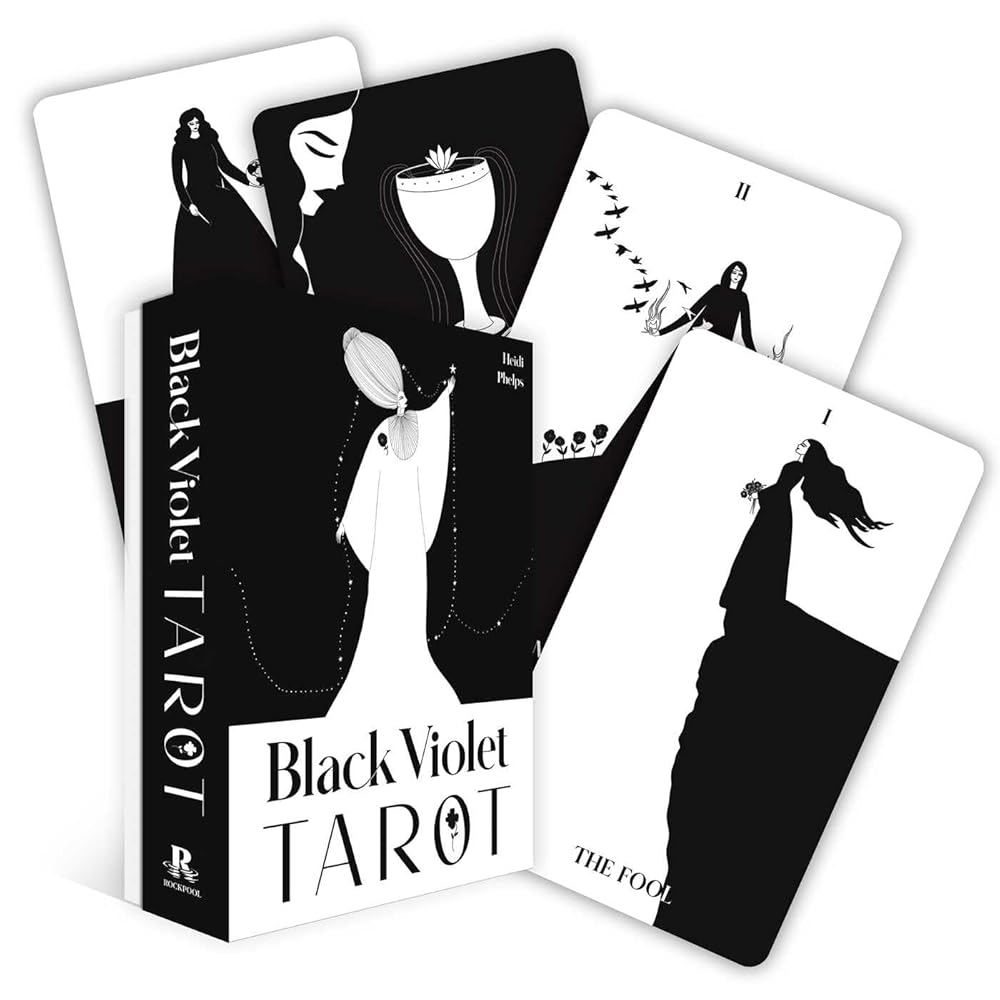 Black Violet Tarot (Rockpool Tarot) - 9781922786227 - Heidi Phelps - Rockpool Publishing - The Little Lost Bookshop