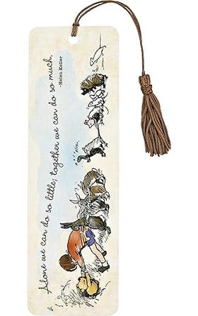 Bookmark: Winnie The Pooh plus Helen Keller - 9781441343949 - The Little Lost Bookshop - The Little Lost Bookshop