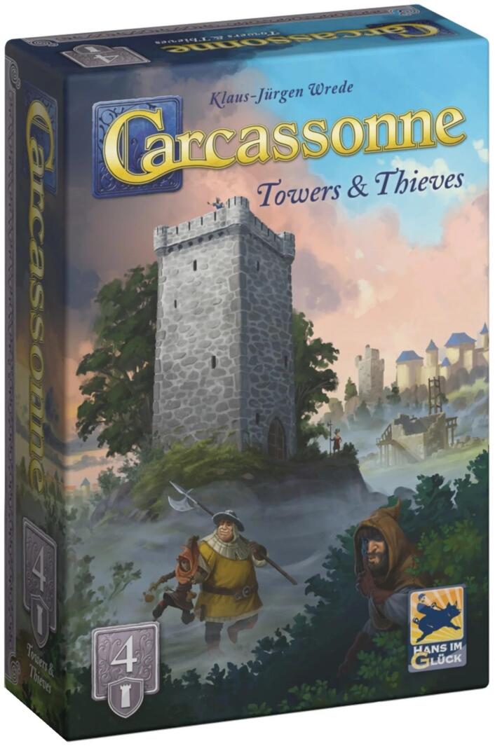 Carcassonne Expansion 4 - Towers and Thieves (2025 Redesign) - 3558380131700 - Board Game - Hans im Gluck - The Little Lost Bookshop