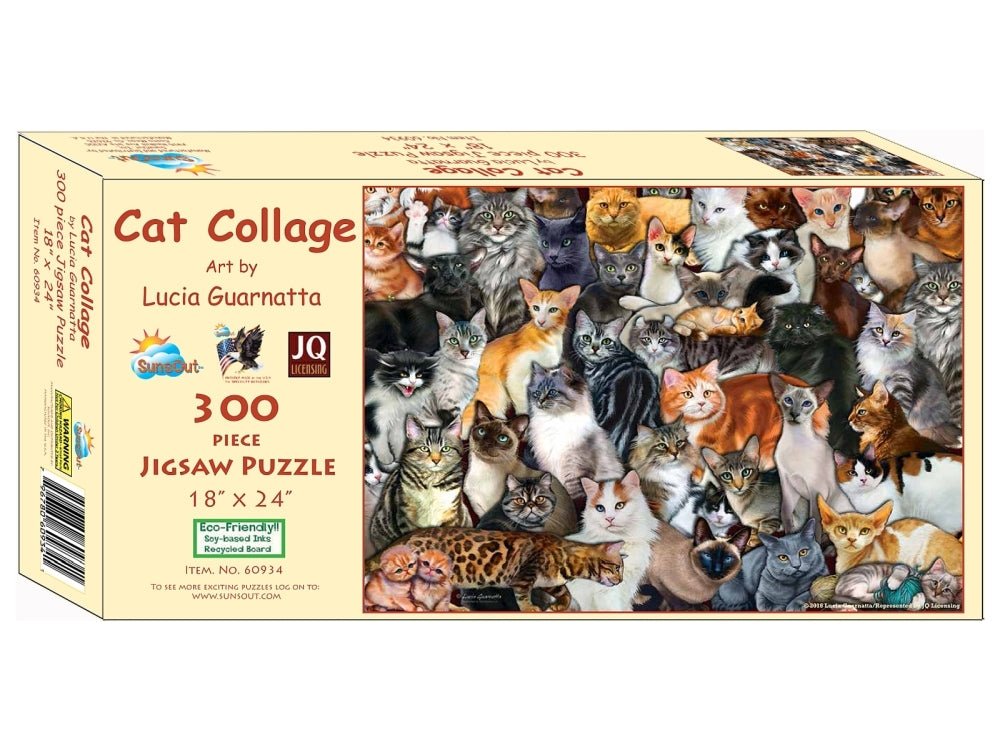 Cat Collage Puzzle - 796780609341 - The Little Lost Bookshop - The Little Lost Bookshop