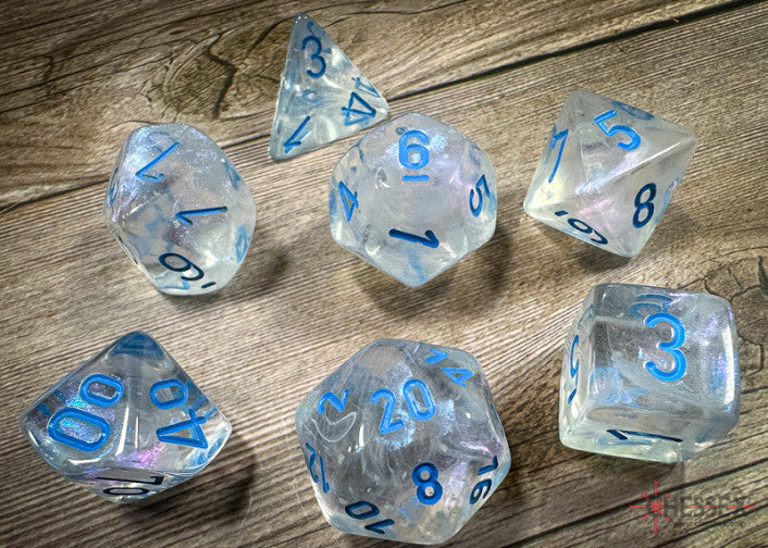 Chessex D7-Die Set Borealis Polyhedral Icicle/light blue Luminary 7-Die Set