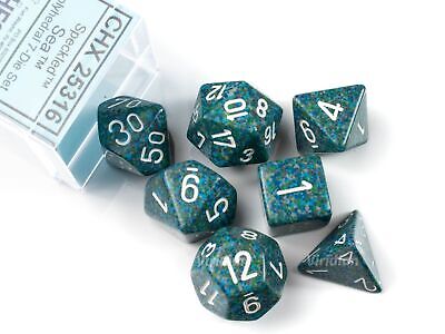 Chessex D7-Die Set Speckled Polyhedral Sea 7-Die Set - 601982021054 - VR - The Little Lost Bookshop