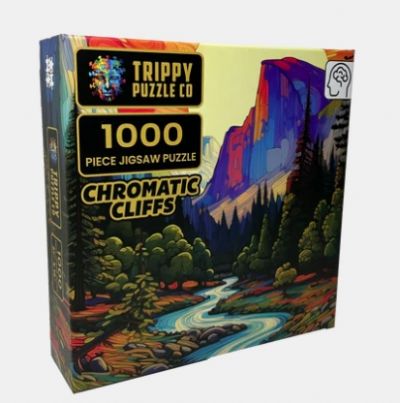 Chromatic Cliffs 1000pc Jigsaw - 669185321487 - Game - The Little Lost Bookshop