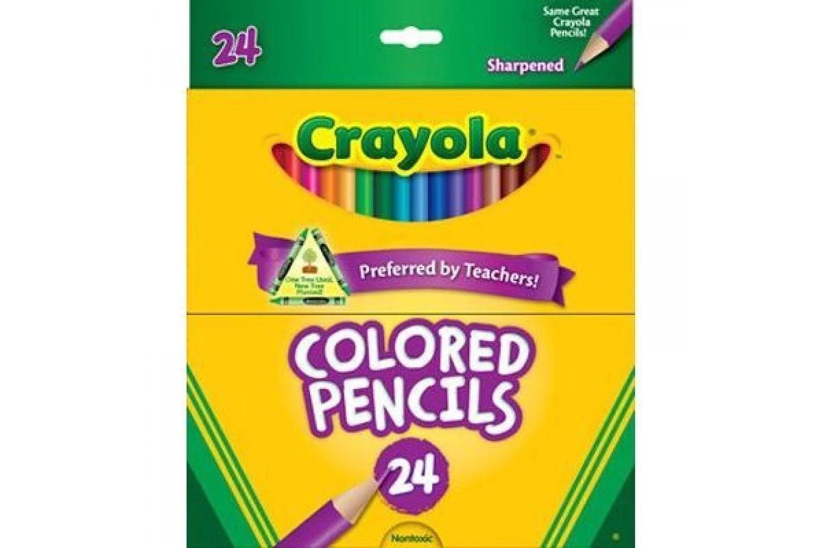 Crayola Coloured Pencils (48 Pack) - 071662140243 - Jedko Games - The Little Lost Bookshop