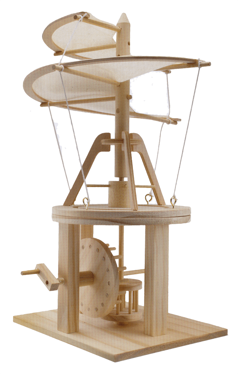 Da Vinci Helicopter Wooden Kit - 6705 - Science and Nature - The Little Lost Bookshop