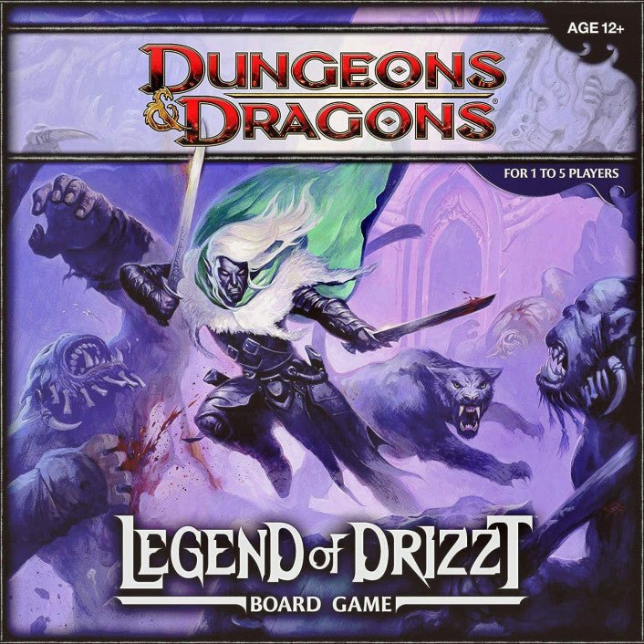 D&D Dungeons & Dragons Legend of Drizzt Board Game - 653569621386 - Game - Dungeons and Dragons - The Little Lost Bookshop