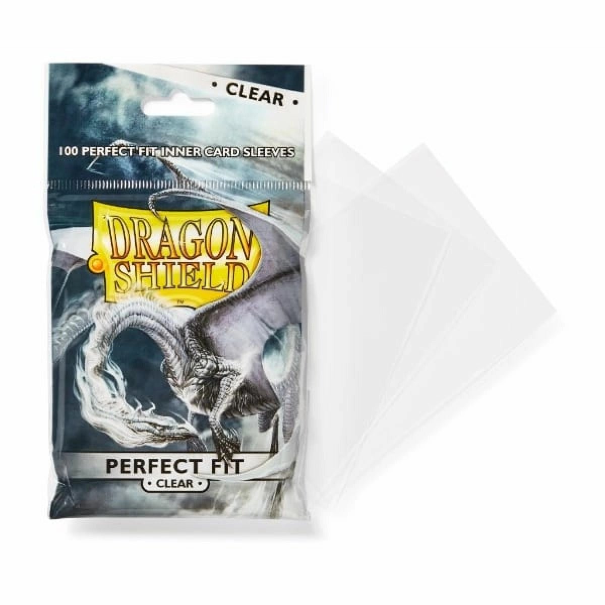 Dragon Shield: Perfect Fit Clear Card Sleeves - 5706569130015 - Let's Play Games - The Little Lost Bookshop