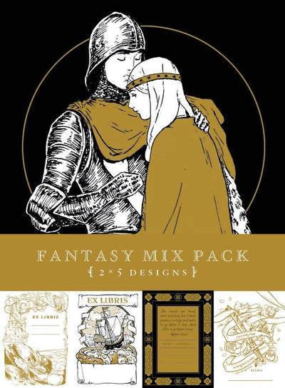 Fantasy Mix Pack Bookplates - 10 pack - 739601495990 - Bookplate - Fleur & Fable - The Little Lost Bookshop