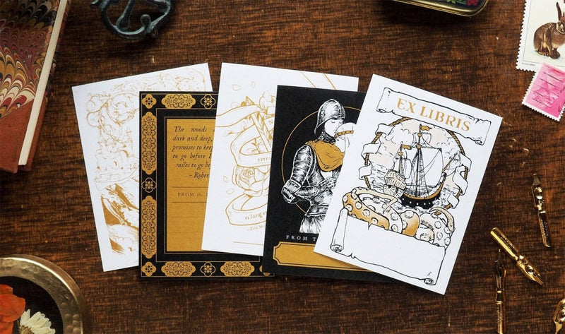 Fantasy Mix Pack Bookplates - 10 pack - 739601495990 - Bookplate - Fleur & Fable - The Little Lost Bookshop
