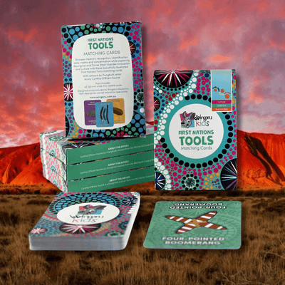 First Nations Tools Matching Card - fntools - Game - Wingaru - The Little Lost Bookshop