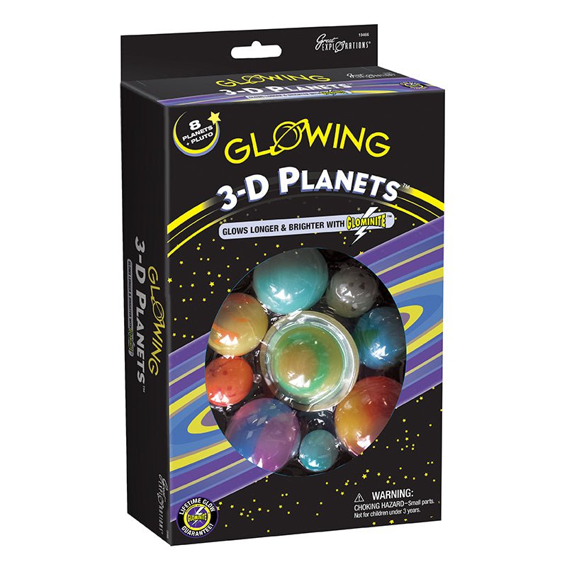 Glowing 3 - D Planets Boxed Set - 040595194661 - The Little Lost Bookshop - The Little Lost Bookshop