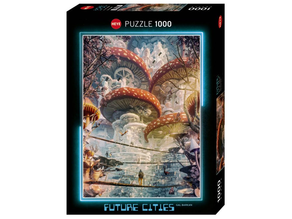 Heye Puzzle Future Cities Shroomland - 4001689300395 - The Little Lost Bookshop - The Little Lost Bookshop