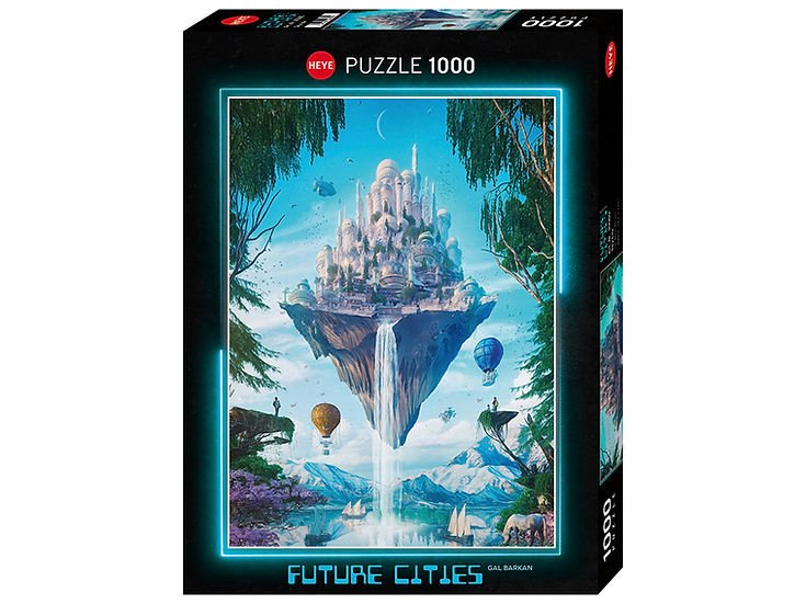 Heye Puzzle Future Cities Sky Isle - 4001689300609 - The Little Lost Bookshop - The Little Lost Bookshop