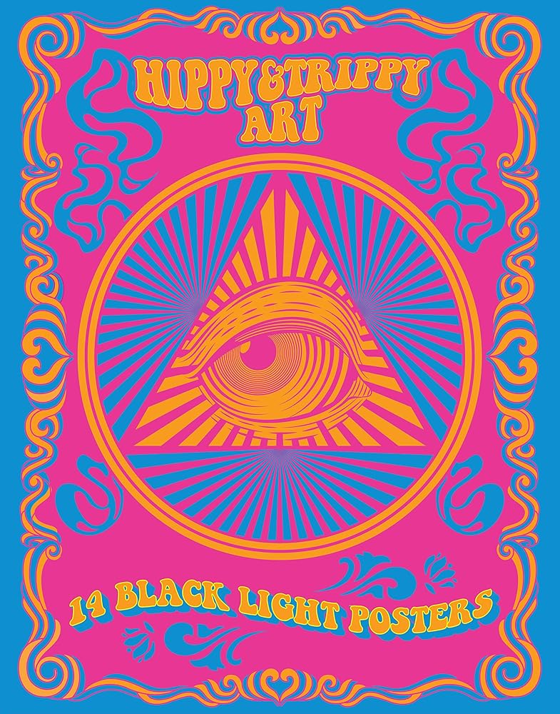 Hippy & Trippy Art: 14 Black Light Posters (Black Light Poster Book) - 9780760385777 - Neal E. Fischer - Quarto US - The Little Lost Bookshop