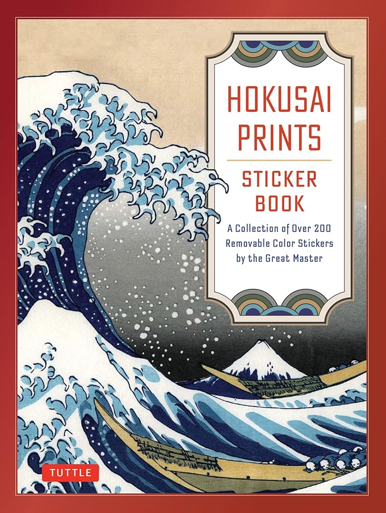 Hokusai Prints Sticker Book: A Collection of Over 160 Removable Color Stickers by the Great Master - 9780804858281 - Tuttle Studio, Katsushika Hokusai - Tuttle Publishing - The Little Lost Bookshop