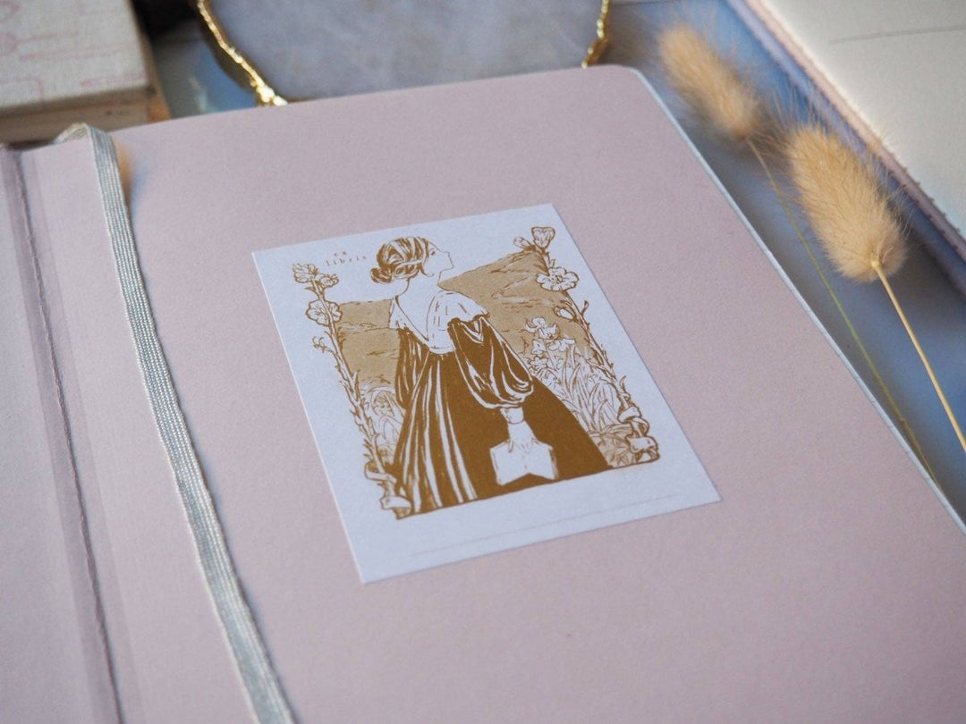 Jane Bookplates - 10 pack - 712221236709 - Bookplate - Fleur & Fable - The Little Lost Bookshop