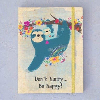Journal: Don't Hurry Be Happy - JRNL034 - Natural Life - The Little Lost Bookshop