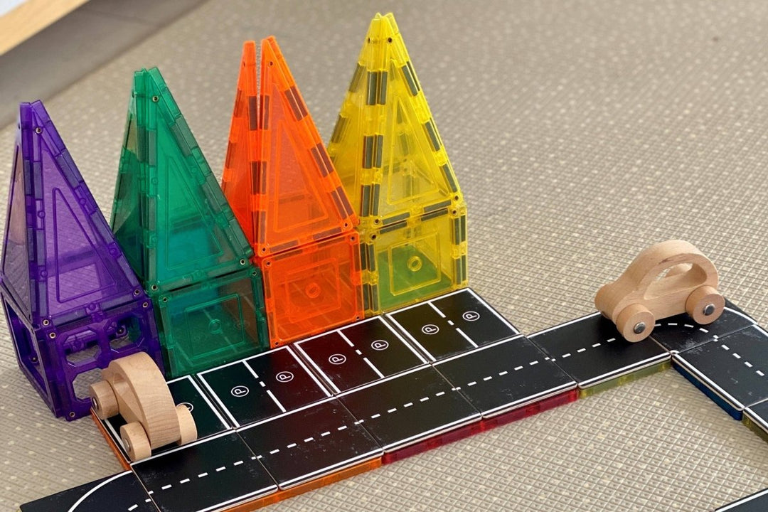 Learn & Grow Magnetic Tile Topper - Road Pack (40 Piece) - LAGT - TOPPER - ROAD - PACK - Learn and Grow Toys - The Little Lost Bookshop