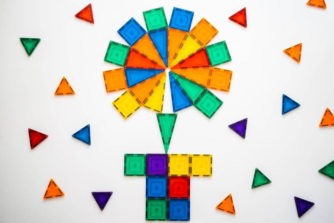 Learn & Grow Magnetic Tiles - 110 piece set - New Design - Learn and Grow Toys - The Little Lost Bookshop