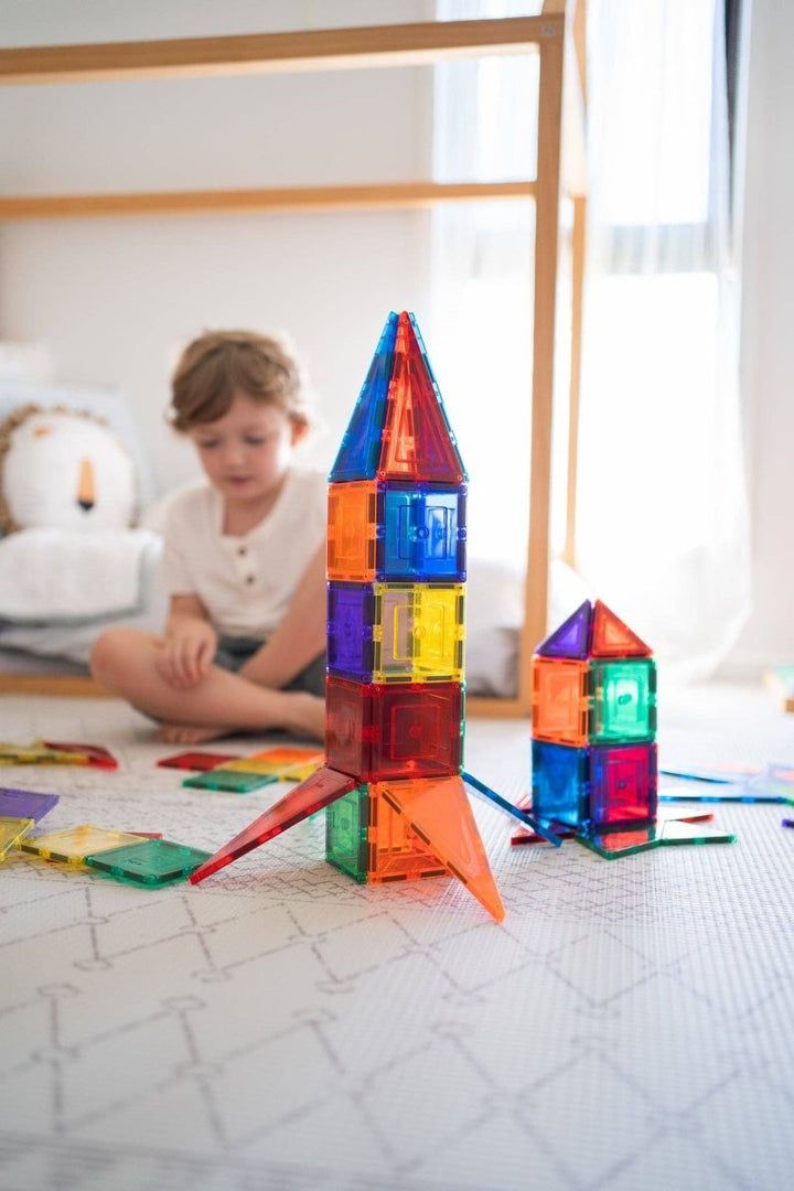 Learn & Grow Magnetic Tiles - 110 piece set - New Design - Learn and Grow Toys - The Little Lost Bookshop