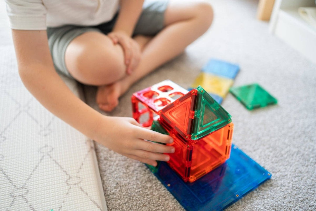 Learn & Grow Magnetic Tiles - 110 piece set - New Design - Learn and Grow Toys - The Little Lost Bookshop