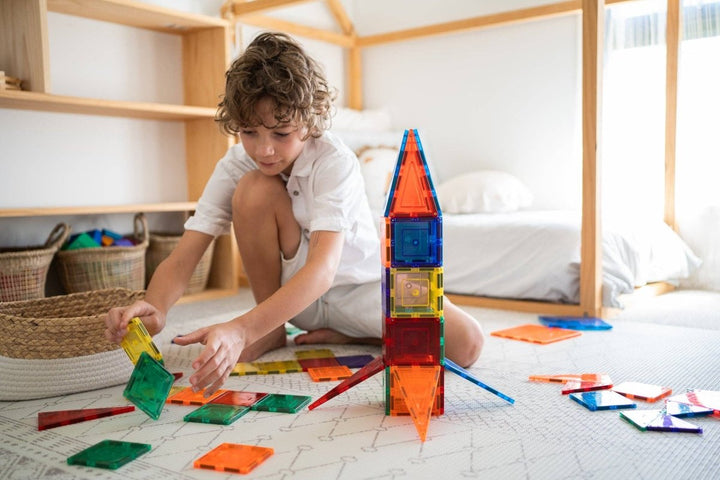 Learn & Grow Magnetic Tiles - 64 piece set - New Design - MT - 64PC - S - Learn and Grow Toys - The Little Lost Bookshop