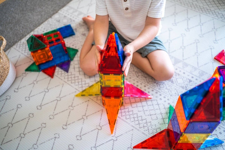 Learn & Grow Magnetic Tiles - 64 piece set - New Design - MT - 64PC - S - Learn and Grow Toys - The Little Lost Bookshop