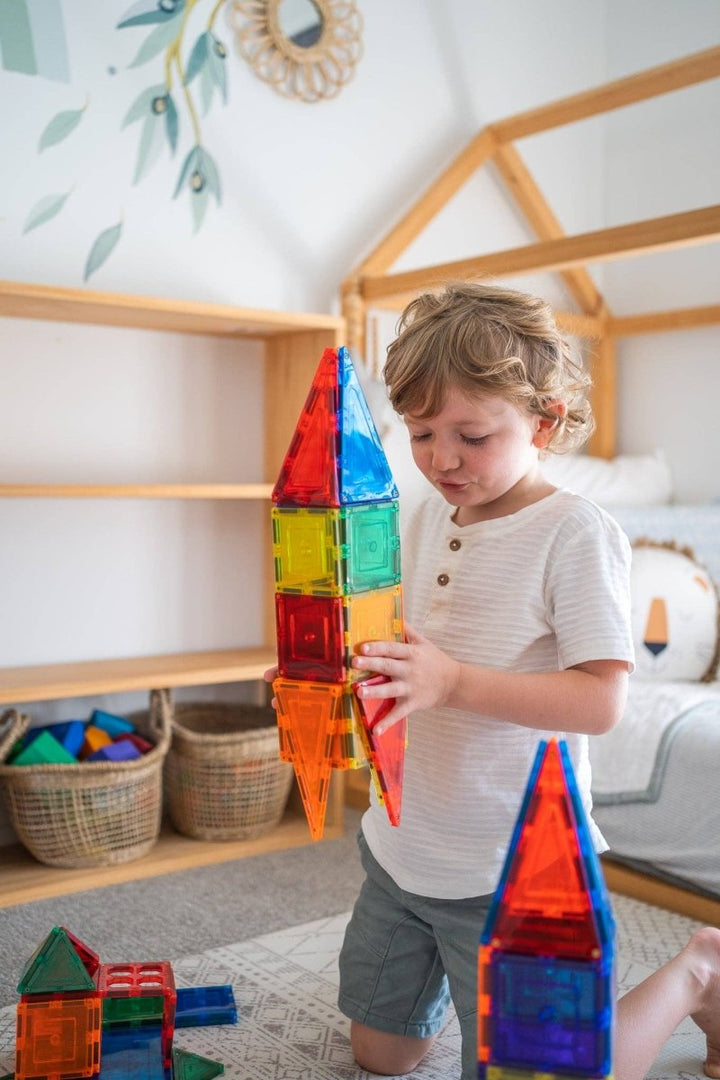 Learn & Grow Magnetic Tiles - 64 piece set - New Design - MT - 64PC - S - Learn and Grow Toys - The Little Lost Bookshop