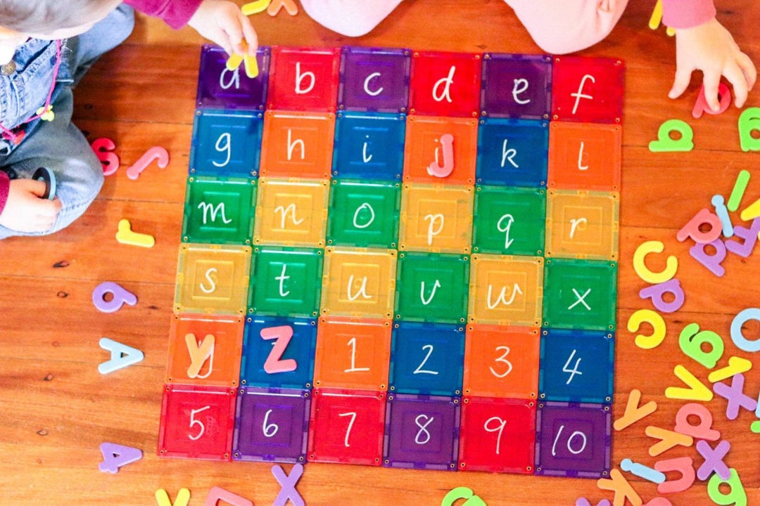 Learn & Grow Magnetic Tiles - Small Square Pack (36 piece) - LAGT_36PC_SML_SQ_PACK - Learn and Grow Toys - The Little Lost Bookshop