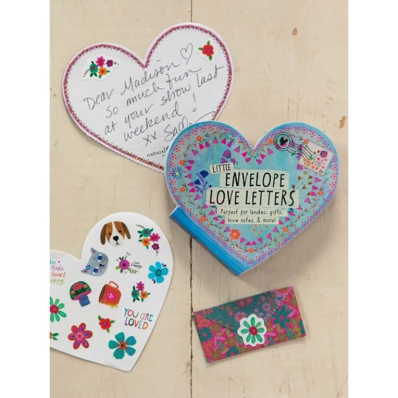 Little Envelope Letters (Hearts) - HNT000024 - Natural Life - The Little Lost Bookshop