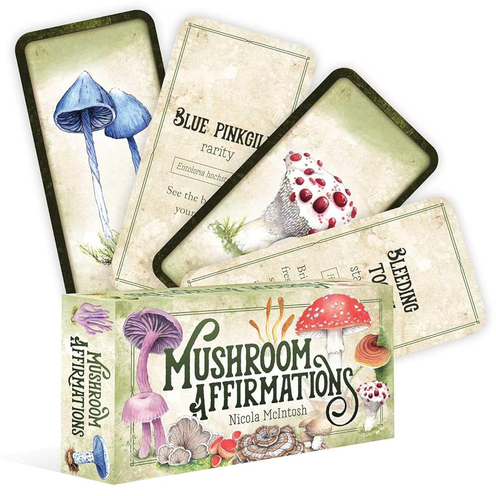 Mushroom Affirmations (Rockpool Mini Cards) - 9781923009011 - Nicola McIntosh - Rockpool Publishing - The Little Lost Bookshop
