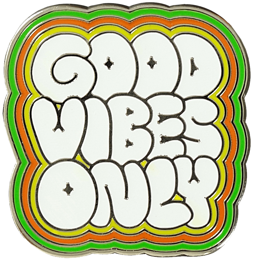 Pin: Good Vibes Only - 9781441325143 - The Little Lost Bookshop - The Little Lost Bookshop