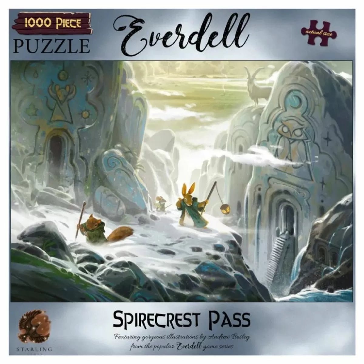 Puzzle - Everdell "Spirecrest Pass" 1000pc - 610585962565 - Jigsaw Puzzle - Starling Games - The Little Lost Bookshop