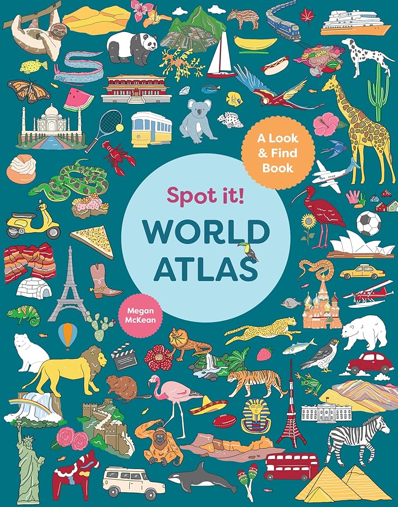 Spot It! World Atlas: A Look - and - Find Book (Look & Find Books) - 9781741178982 - Megan McKean - Hardie Grant Explore - The Little Lost Bookshop