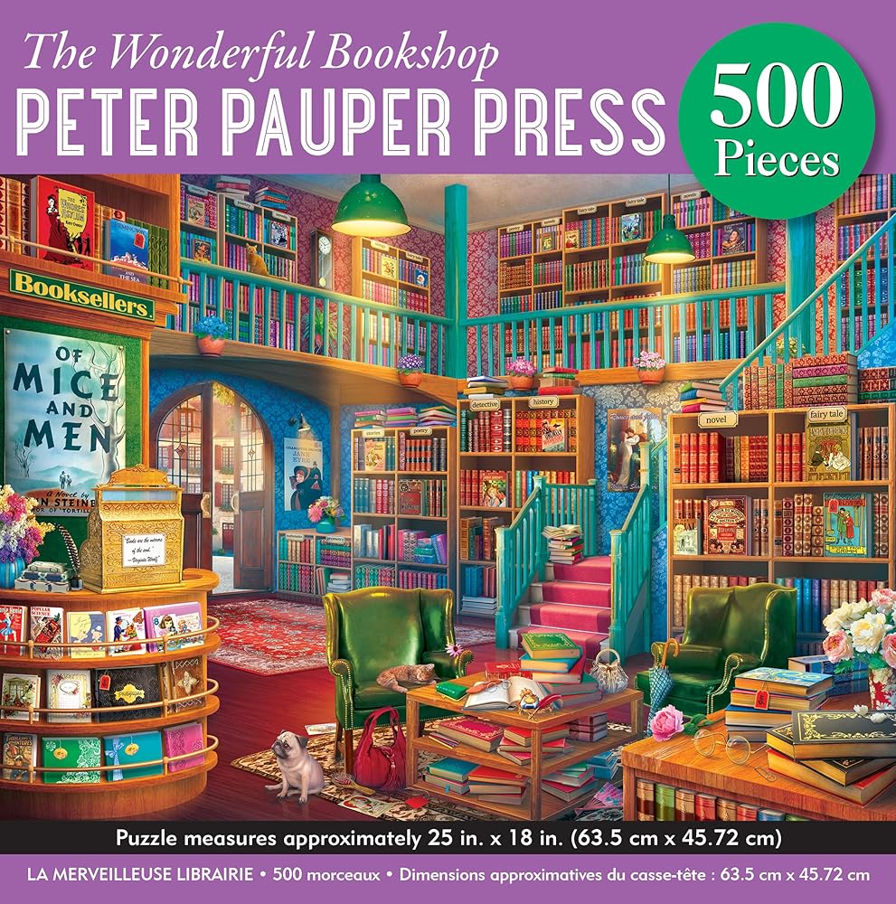 The Wonderful Bookshop 500 - Piece Jigsaw Puzzle - 9781441342041 - Peter Pauper Press - Peter Pauper Press - The Little Lost Bookshop