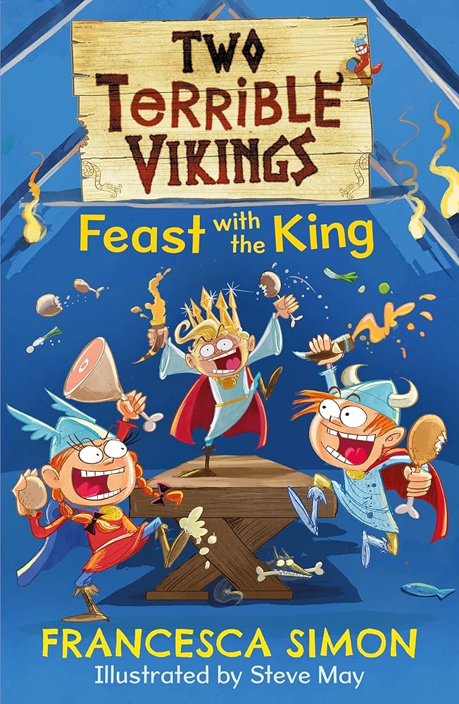 Two Terrible Vikings Feast with the King - 9780571349531 - Francesca Simon - Faber & Faber - The Little Lost Bookshop