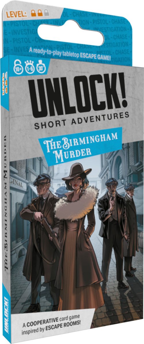 Unlock! Short Adventures #9 - Birmingham - 3558380119456 - Card Game - Space Cowboys - The Little Lost Bookshop