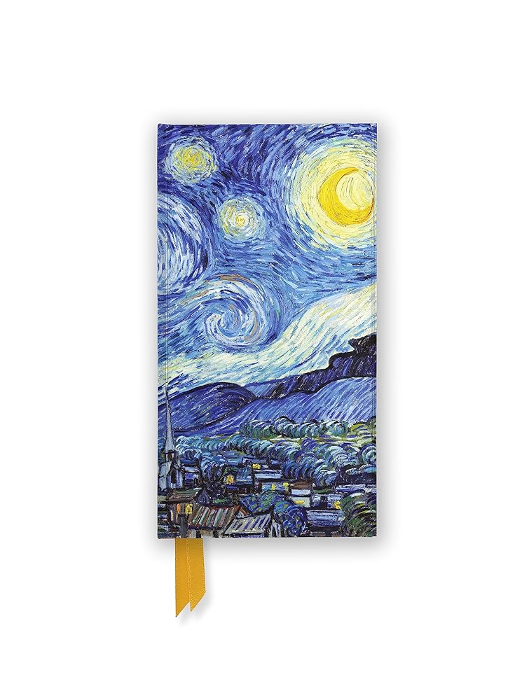 Vincent van Gogh: Starry Night (Foiled Slimline Journal) (Flame Tree Slimline Journals) - 9781804177754 - Flame Tree Studio - Flame Tree Gift - The Little Lost Bookshop