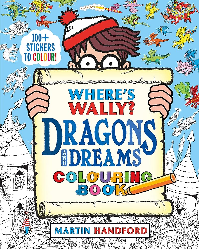 Where's Wally? Dragons and Dreams Colouring Book - 9781406399981 - Martin Handford - Walker Books - The Little Lost Bookshop
