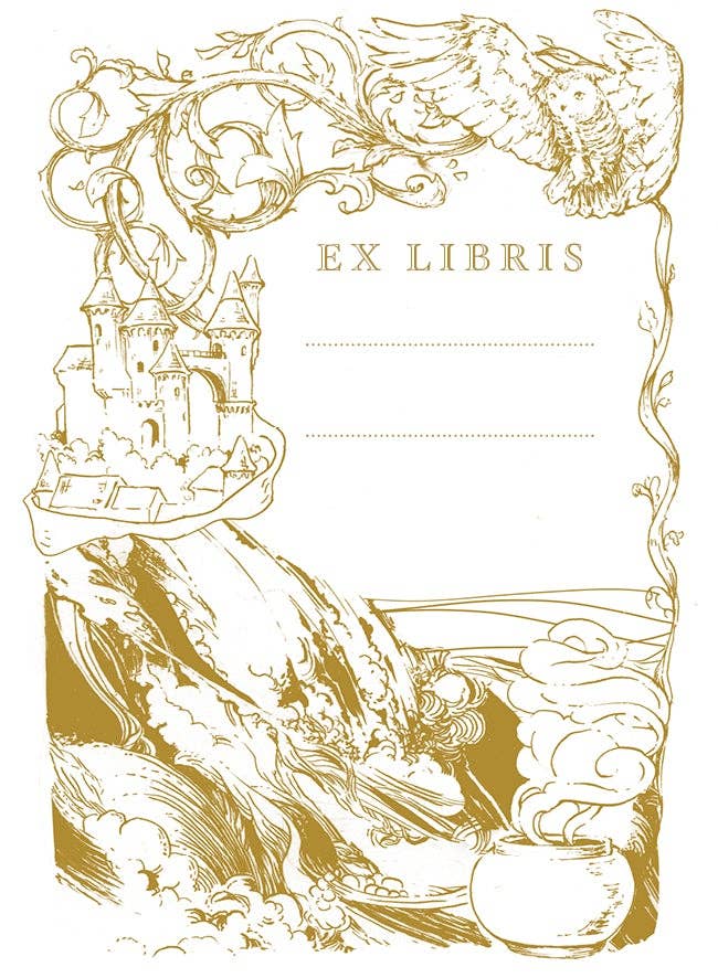 Witchcaft & Wizardry Bookplates - 10 pack - 739601495952 - Bookplate - Fleur & Fable - The Little Lost Bookshop