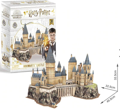 4D Puzzle: Hogwartz - 714832520048 - Puzzle - Wizarding World - The Little Lost Bookshop