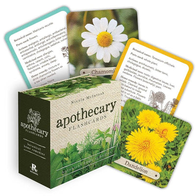 Apothecary Flashcards: A Pocket Reference Explaining Herbs and Their Medicinal Uses (40 Full-Color Cards) - 9781922785770 - Nicola McIntosh - Rockpool Publishing - The Little Lost Bookshop