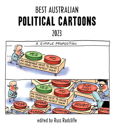Best Australian Political Cartoons 2023 - 9781761380587 - Russ Radcliffe - Scribe - The Little Lost Bookshop