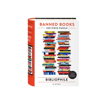 Bibliophile Banned Books 500-Piece Puzzle - 9781797225142 - Jane Mount - Chronicle Books - The Little Lost Bookshop